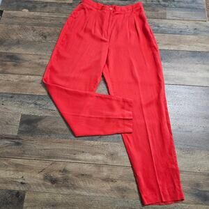 VINTAGE Hill Country Salmon Tencel High Rise Straight Leg Pants Size 12